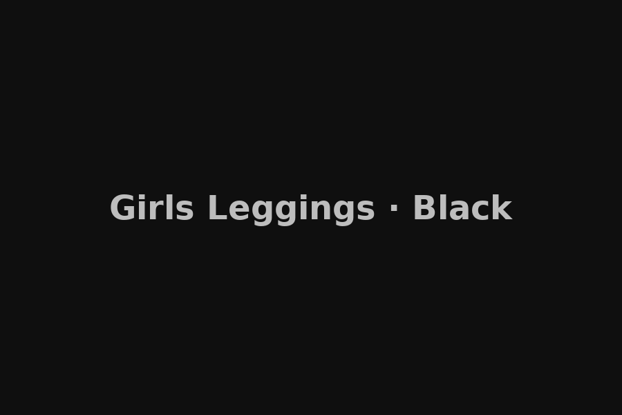 Girls Leggings · Black