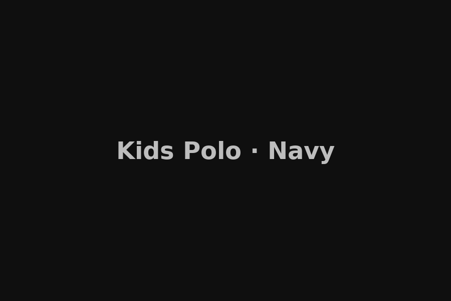 Kids Polo · Navy