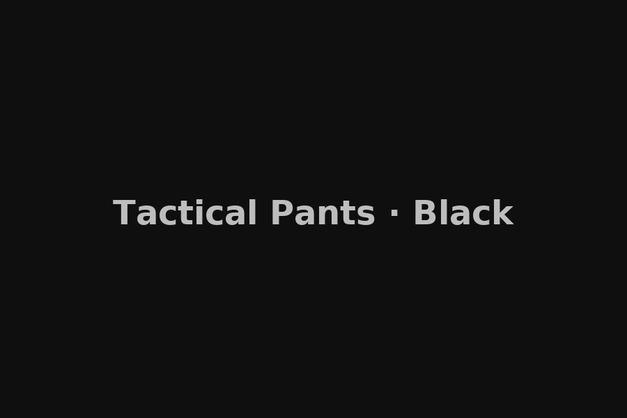 Tactical Pants · Black